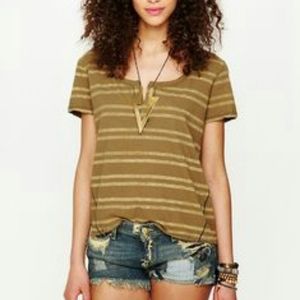 Free People Army Stripe Tee